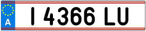 Truck License Plate